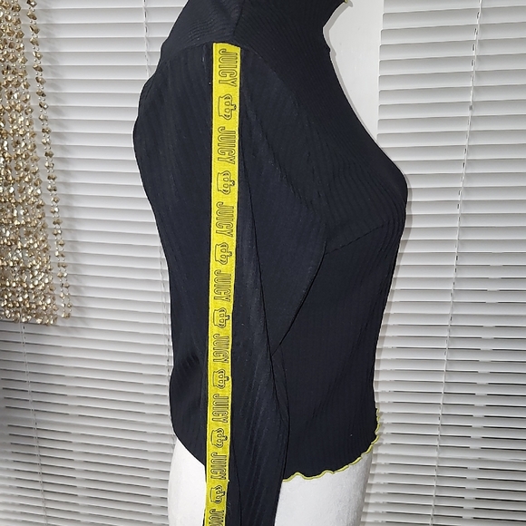 Juicy Couture Black Sweatshirt with Yellow Accents - Picture 7 of 7